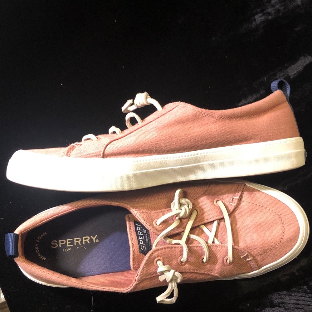 Sperry women’s Crest Vibe sneakers Pink Canvas 9.5 - Picture 6 of 7